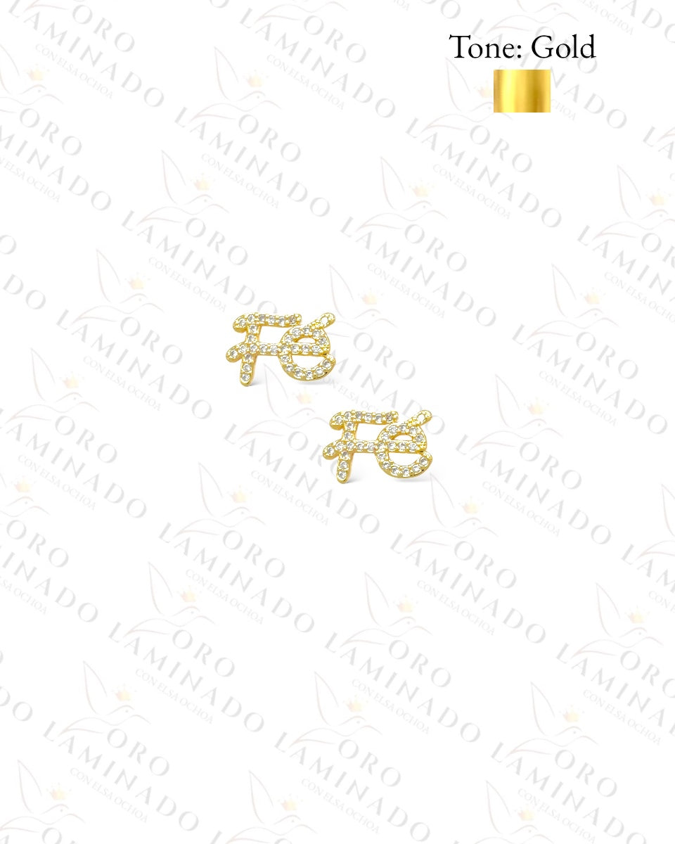 ‘Fe’ Sparkling Earrings R448