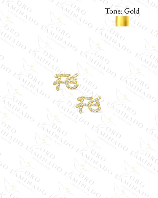 ‘Fe’ Sparkling Earrings R448