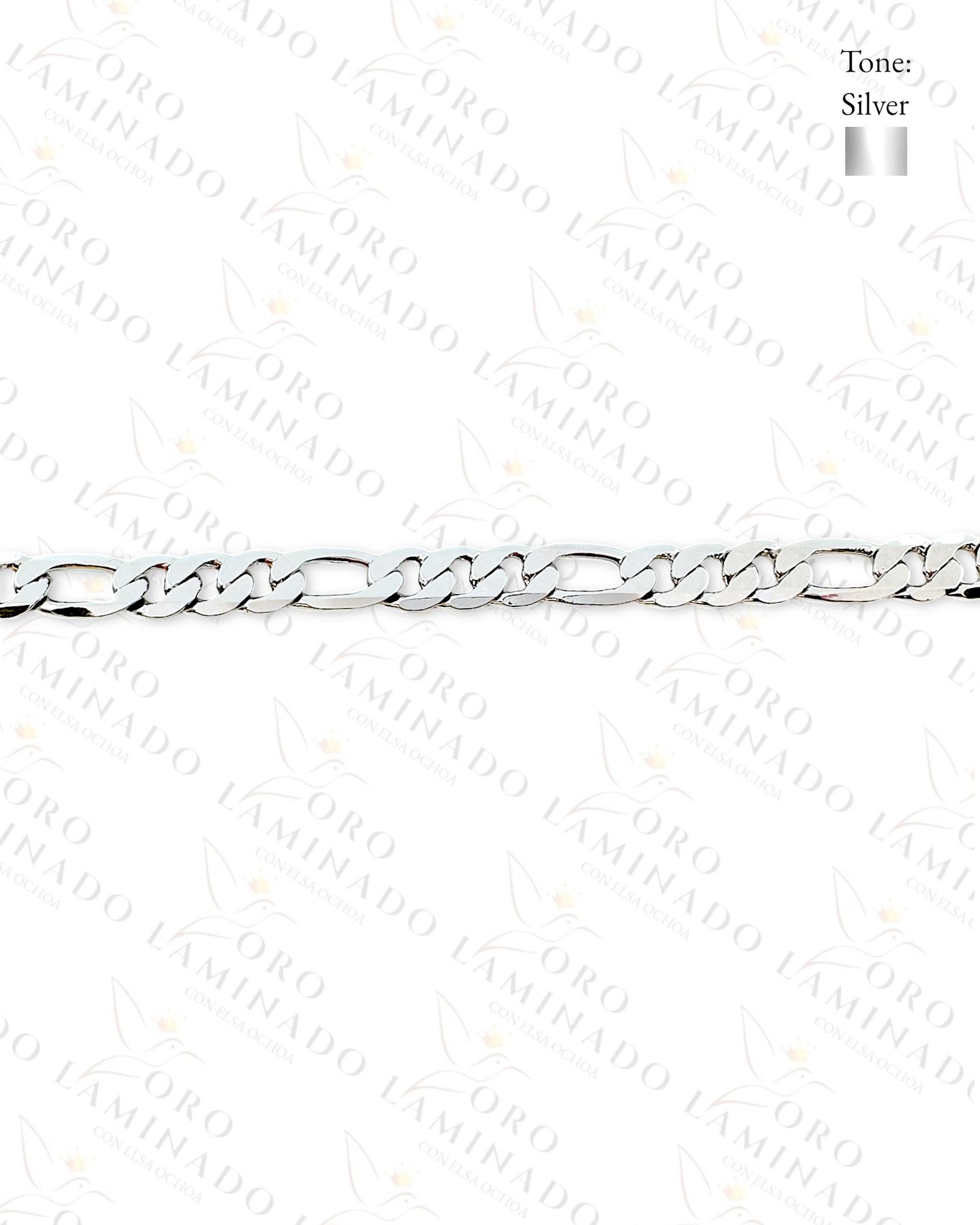 Silver Figaro Bracelet (Gold Filled) B281