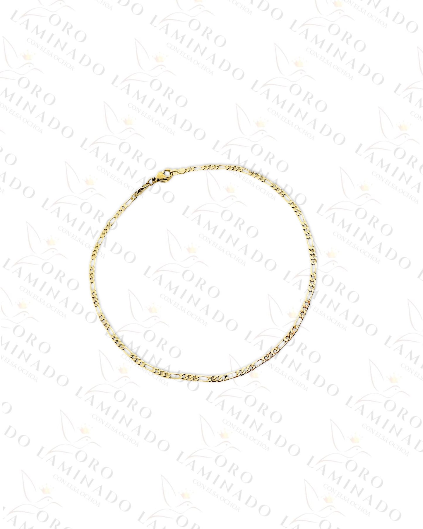 High Quality Gold Filled Pack of 3 Figaro Anklet G213