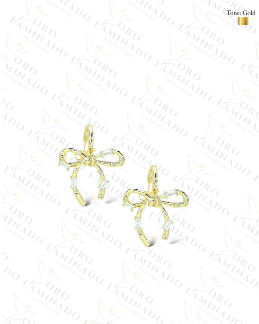 High Quality Golden Bow Earrings G407