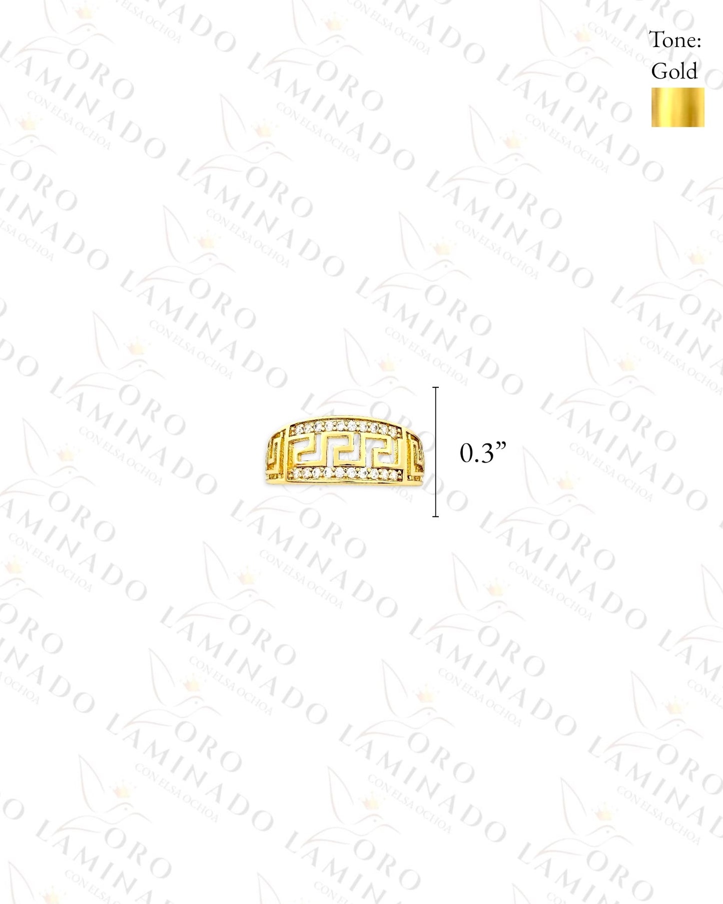 High Quality Greek Design Ring (Gold Filled) Y151