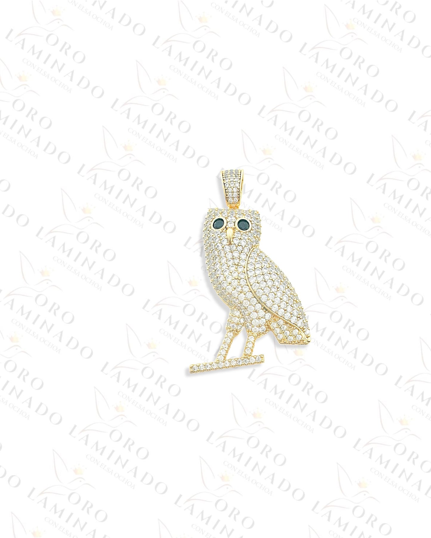 Diamond Owl Pendant R31