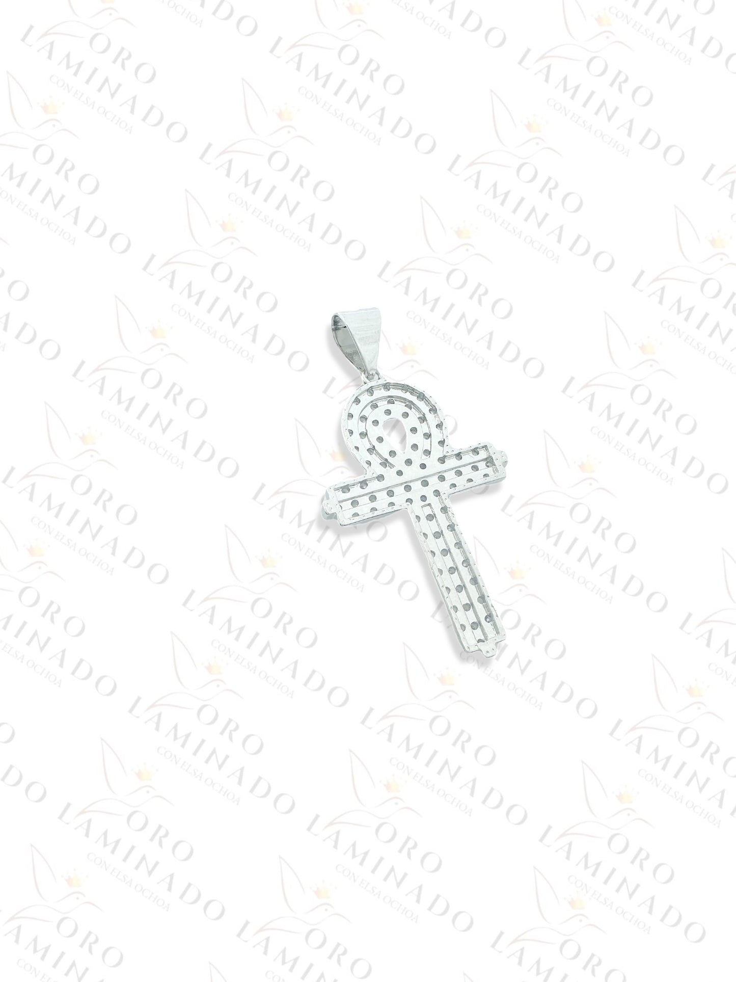 Silver Diamond Cross Pendant Y330