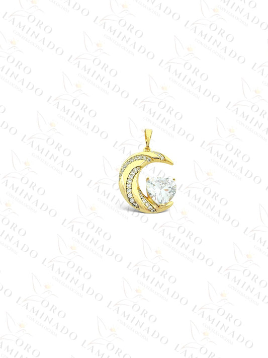 High Quality Moon and Heart Pendant C97