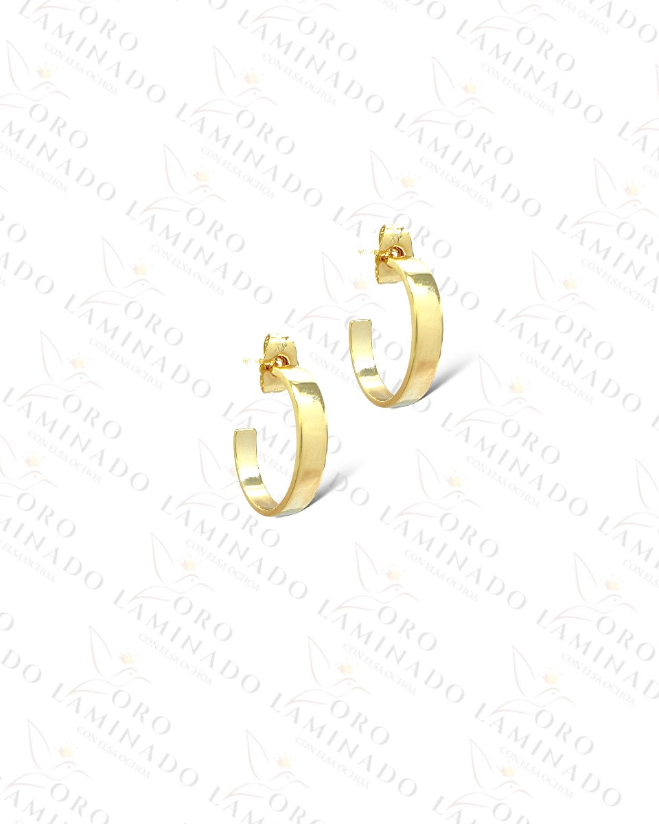 High Quality C-Shape Hoop Earrings Y251