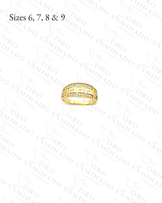 High Quality Greek Design Ring (Gold Filled) Y151