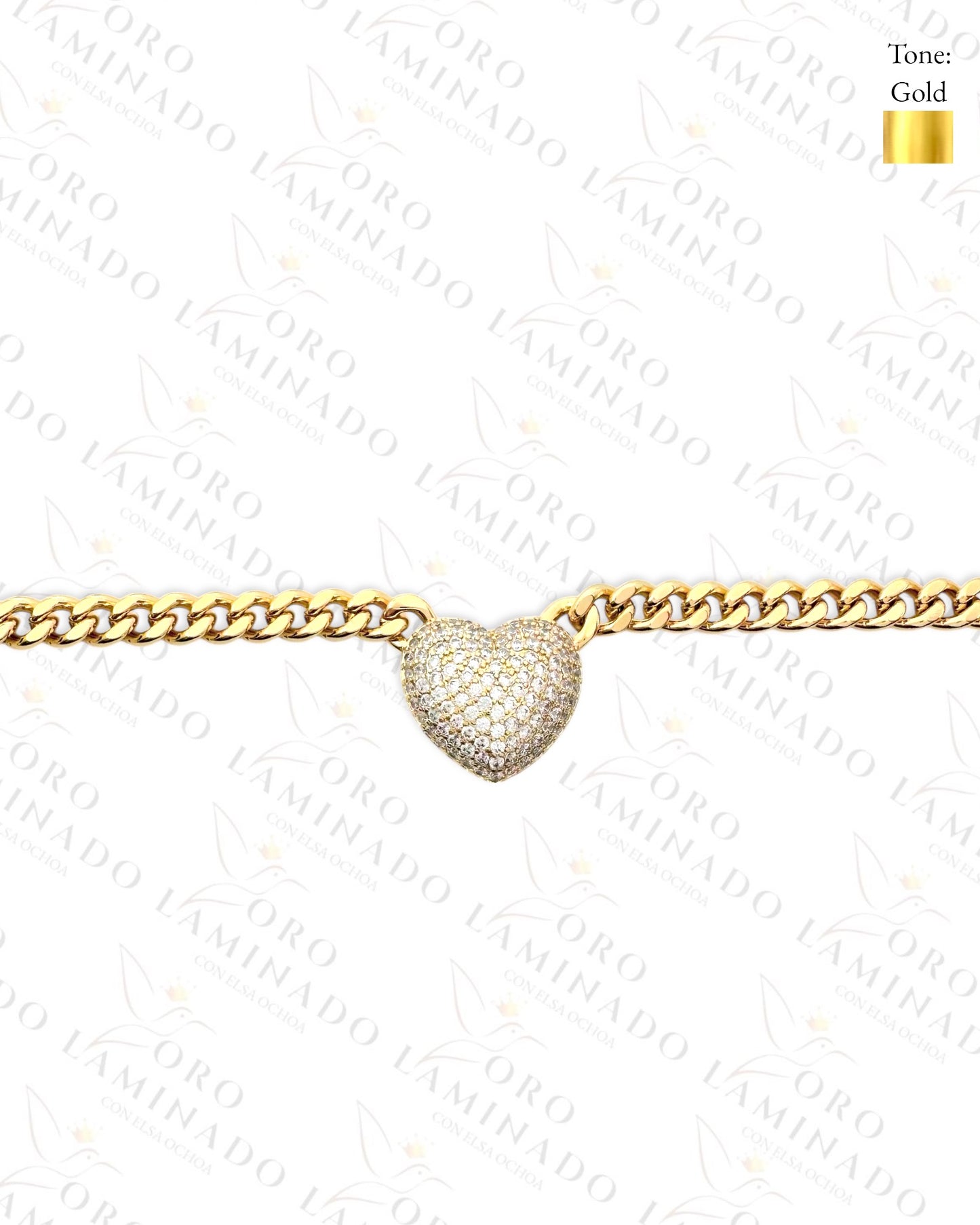 High Quality Diamond Heart Set (Gold Filled) C243