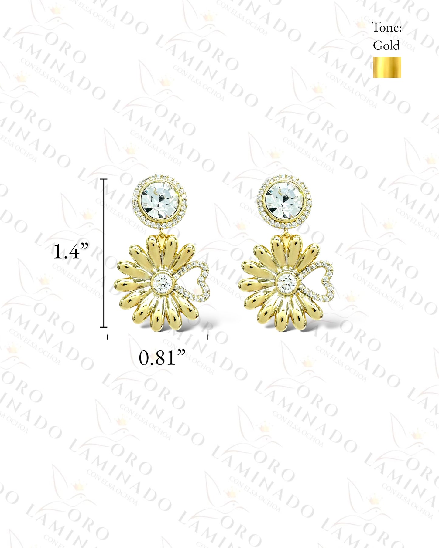 High Quality Flower Earrings Y462