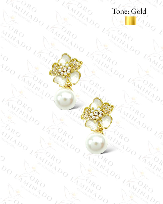 High Quality Pearl Flower Earrings G173