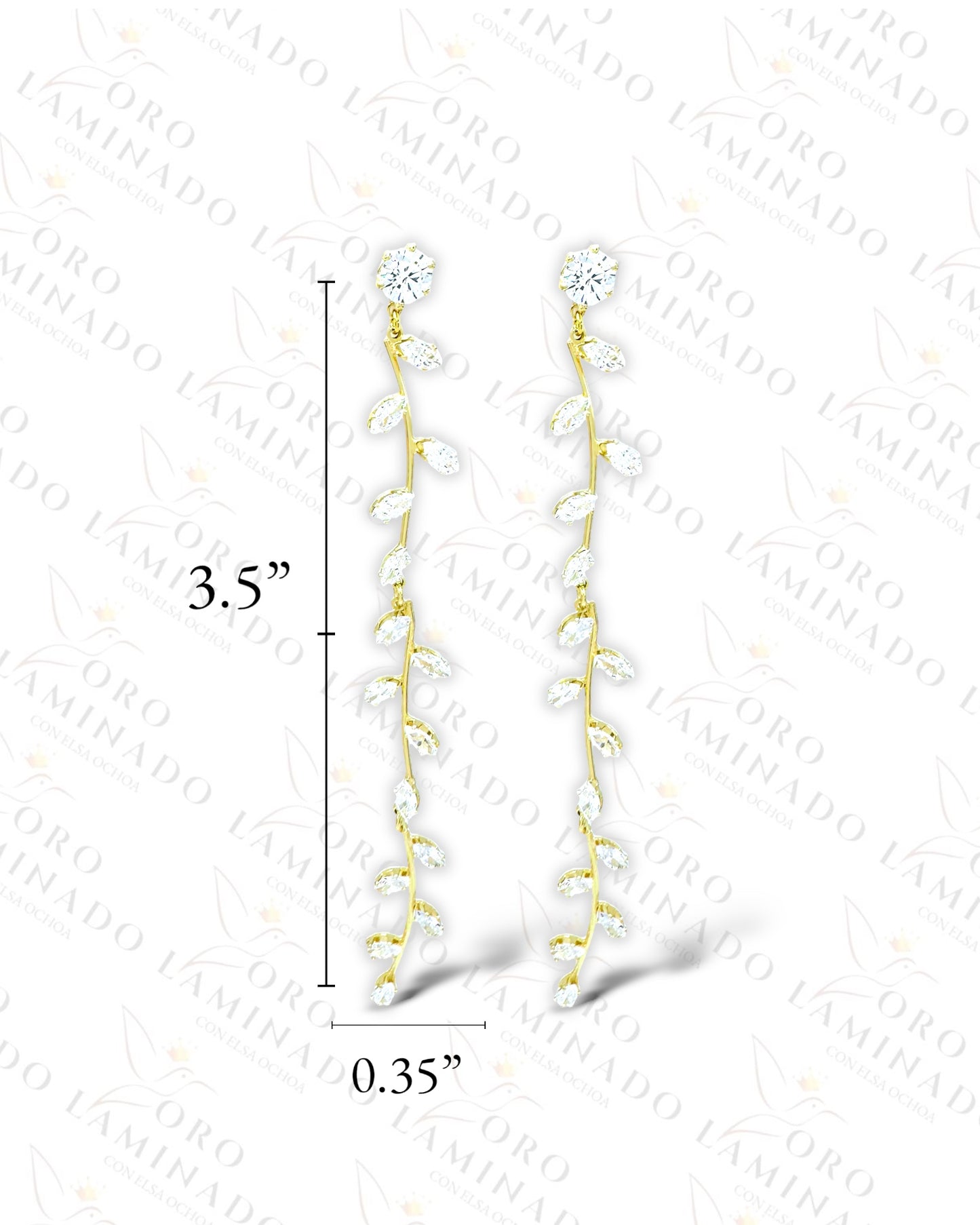 High Quality Gleaming Leaf Earrings C137