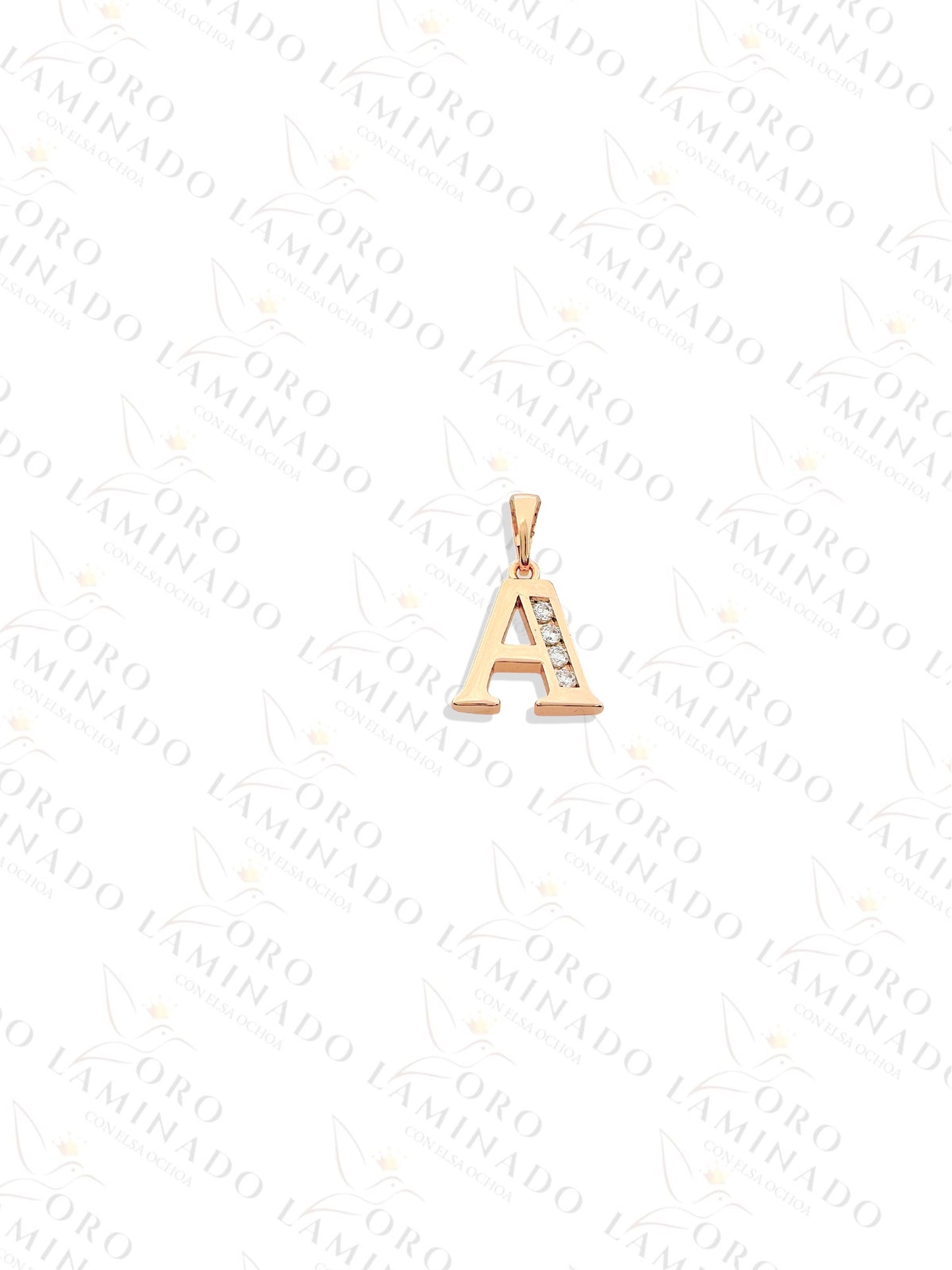 High Quality Letter "A" Rose Gold Pendant Y40