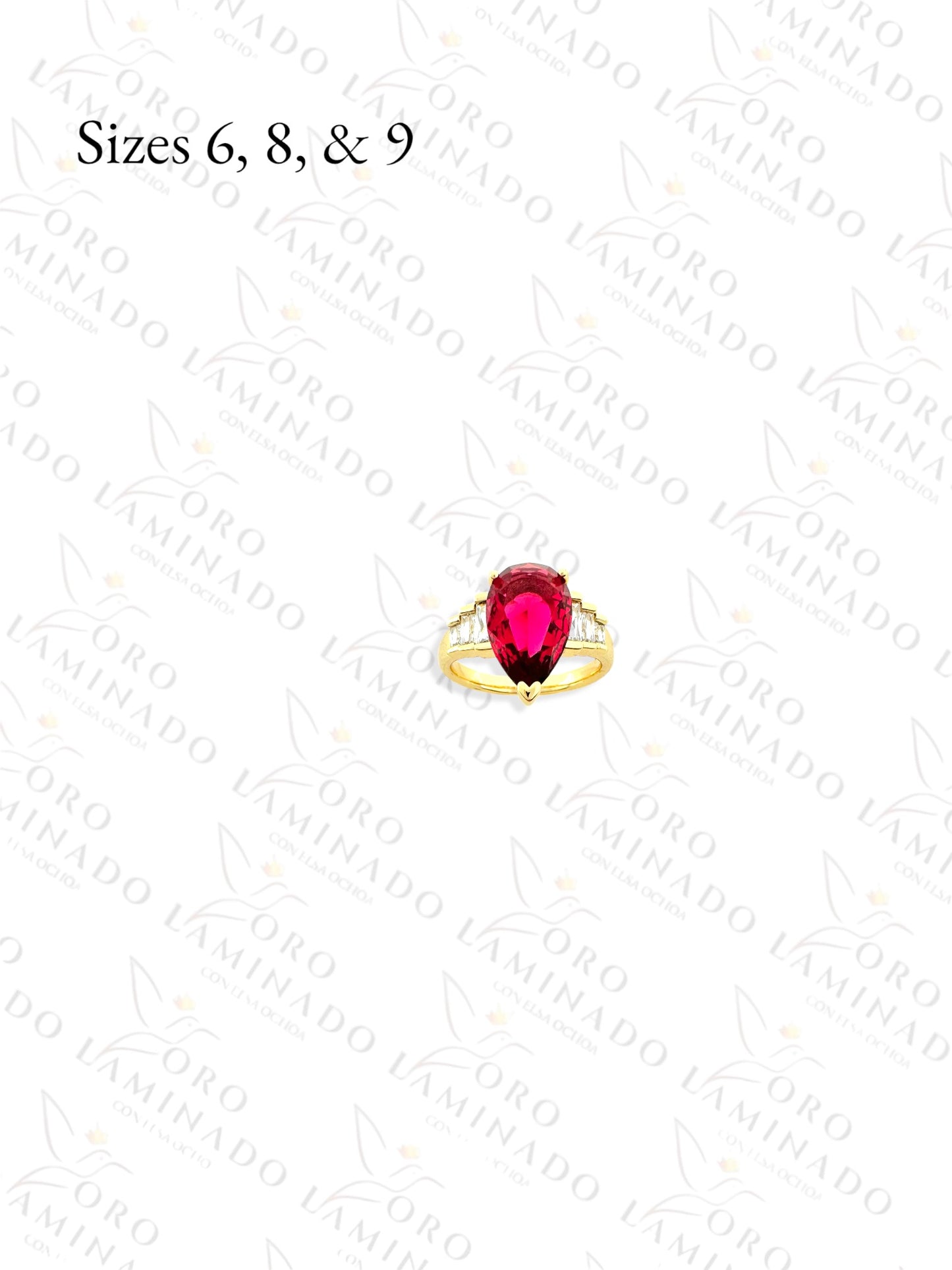 High Quality Drop Fucsia Ring Y111