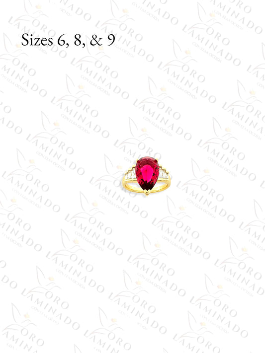 High Quality Drop Fucsia Ring Y111