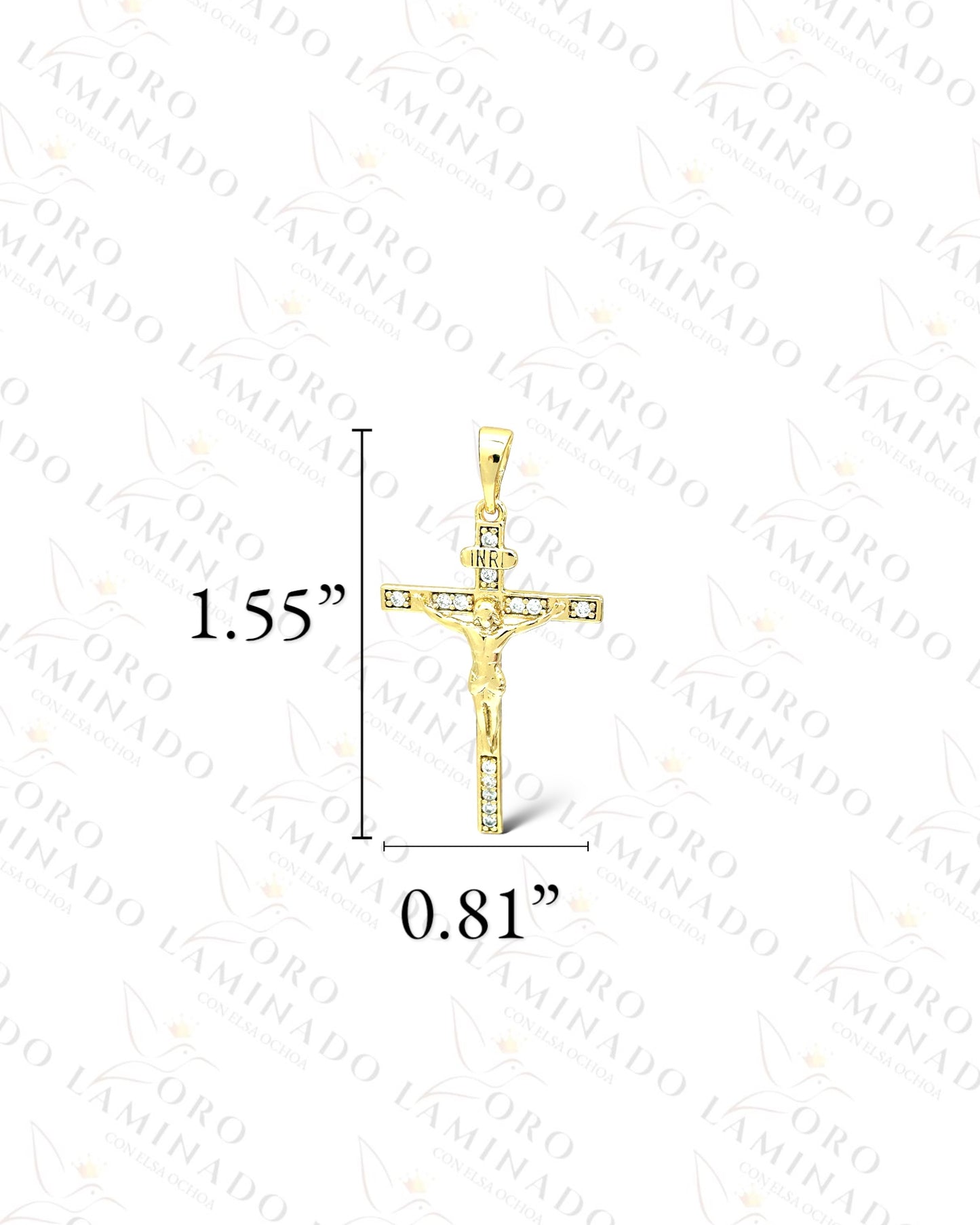 High Quality INRI Cross Pendant B477