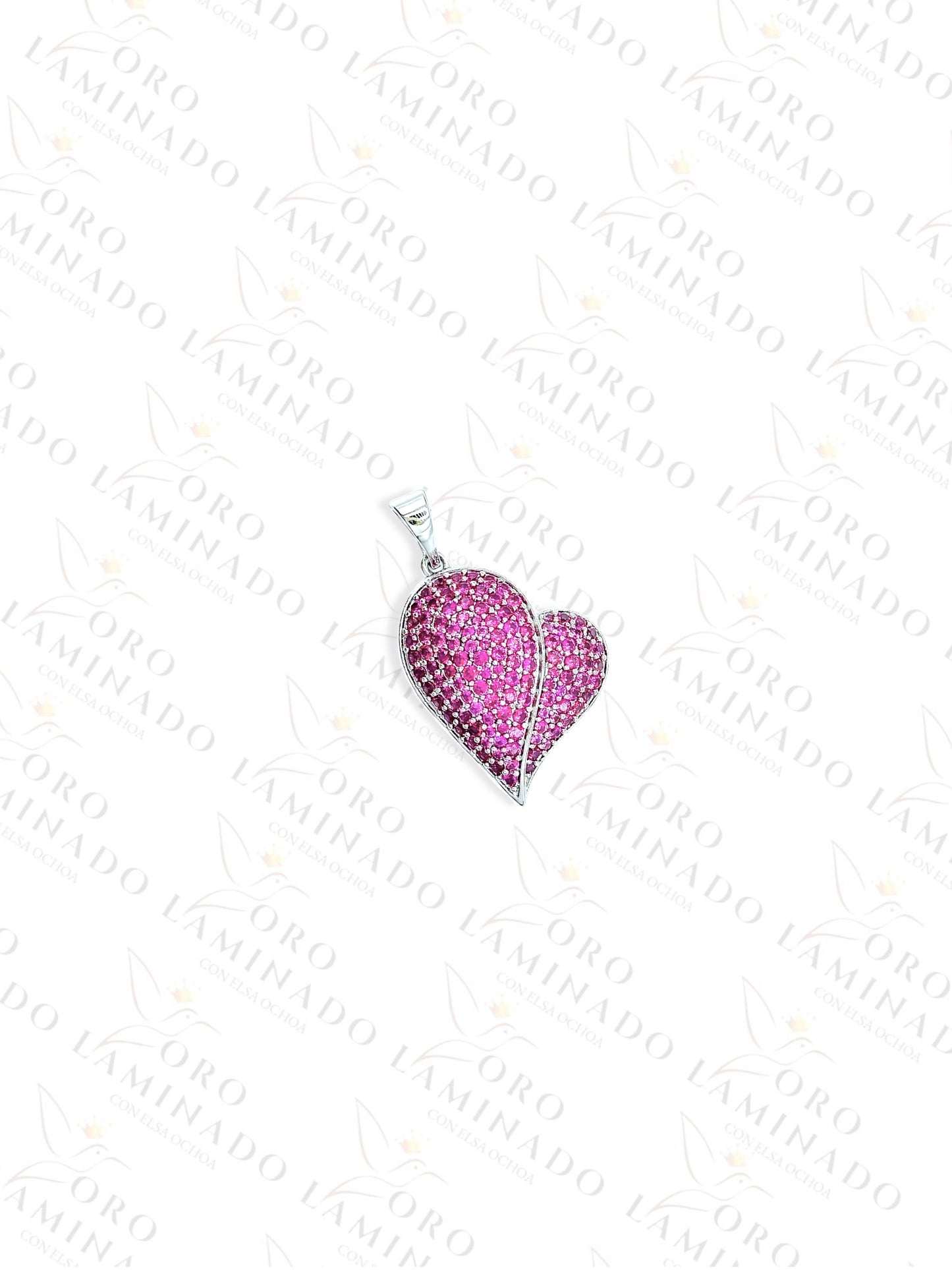 High Quality Pink Diamond Heart Pendant G388