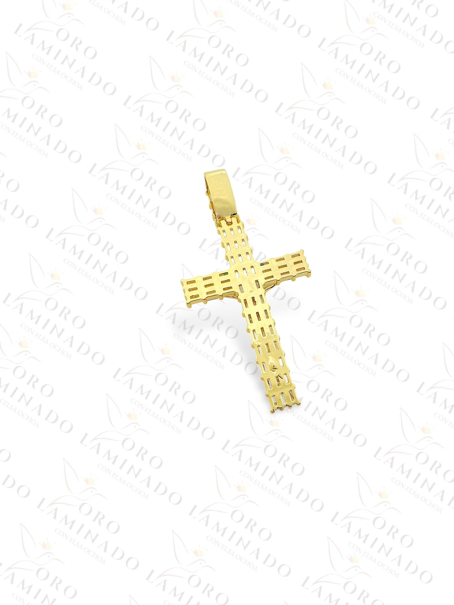 Gold Filled Crystal Crucifix Cross Pendant B127