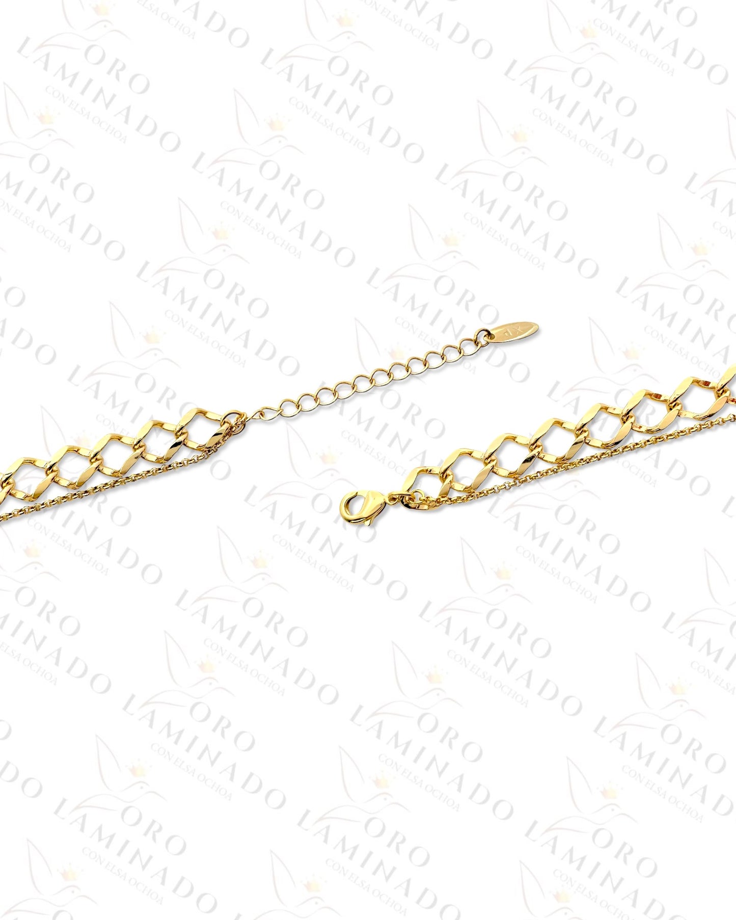 High Quality Double Chain Necklace (Gold Filled) R470