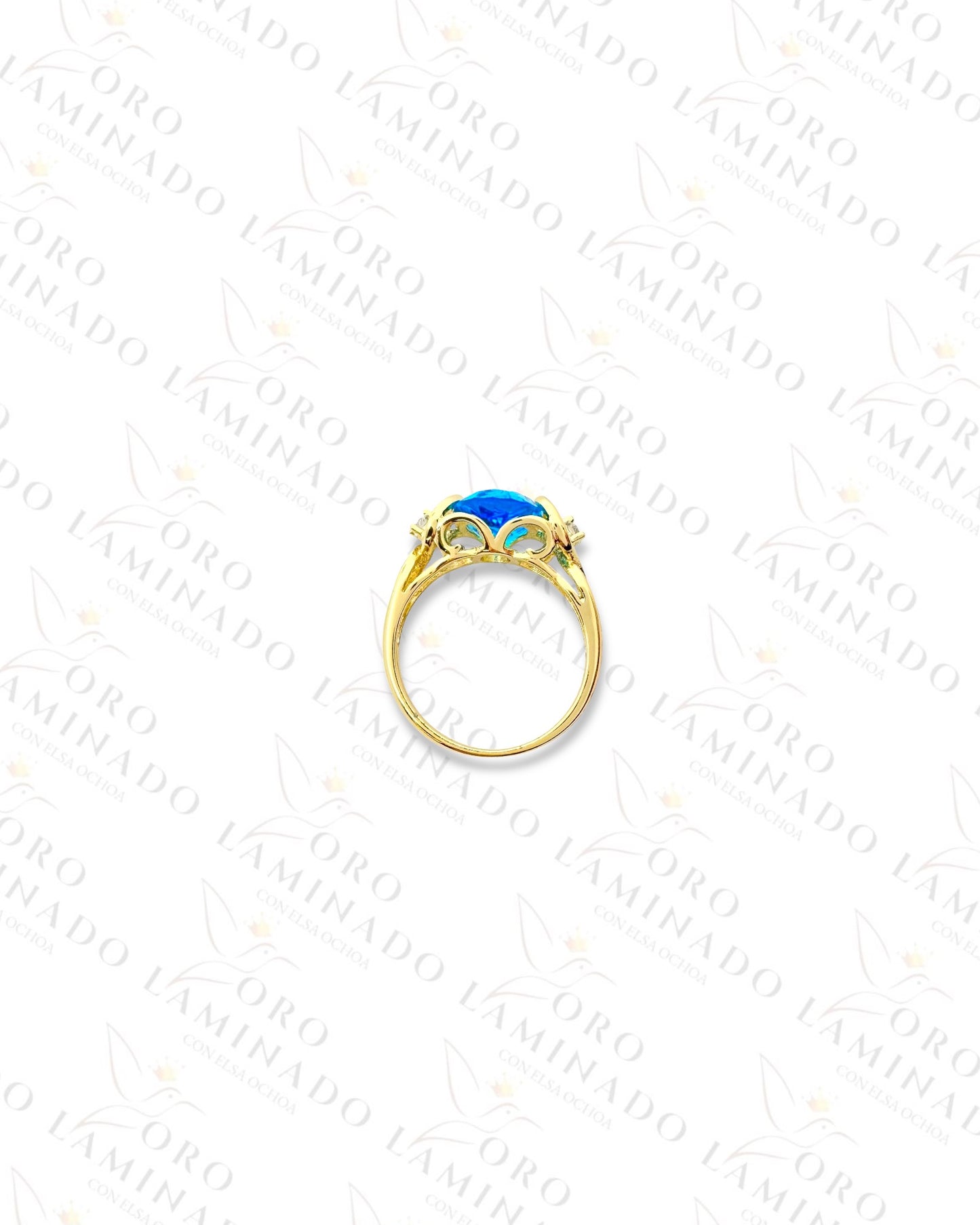 Gold Filled Blue Crystal Stone Ring C187