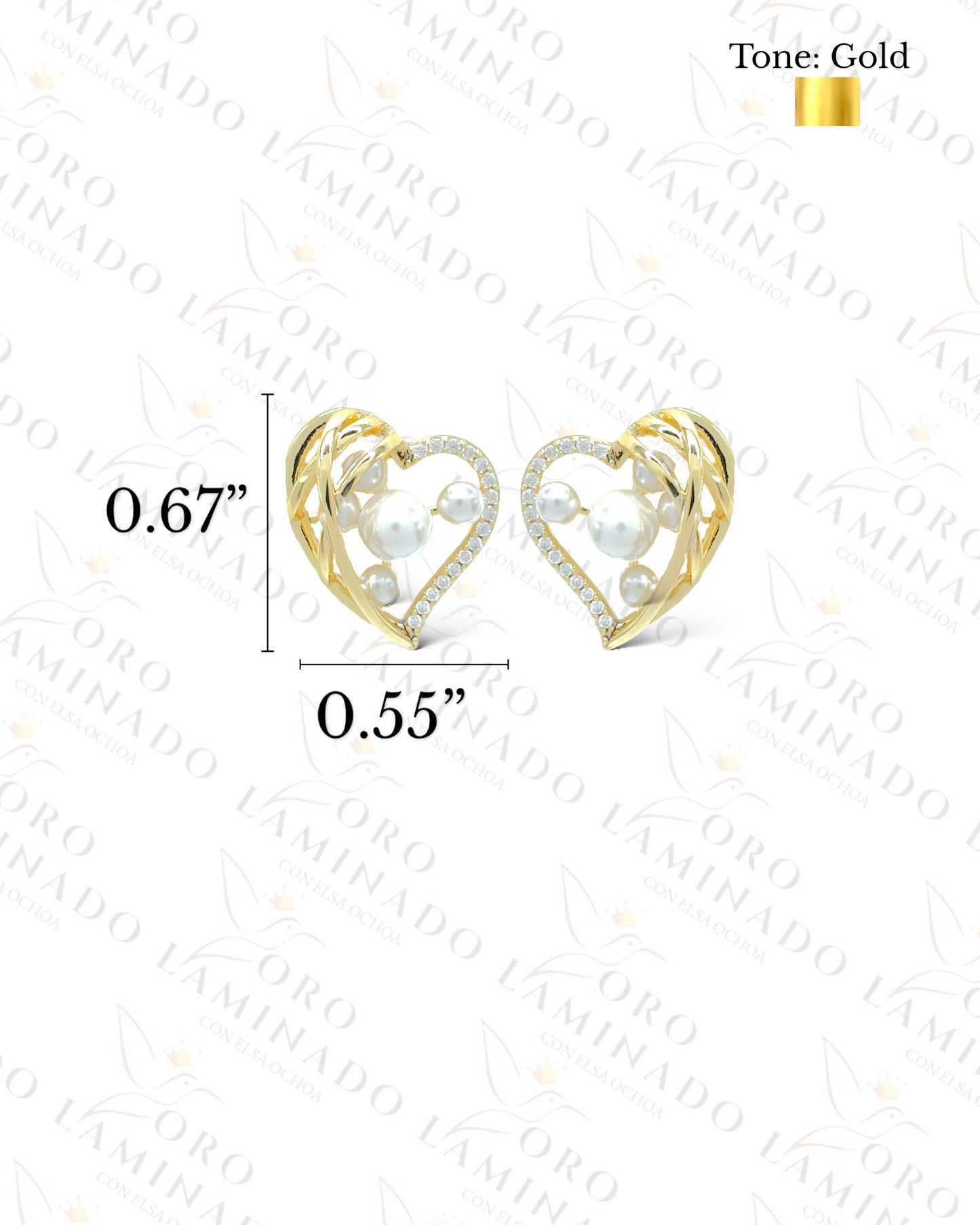 High Quality Heart Earrings R461