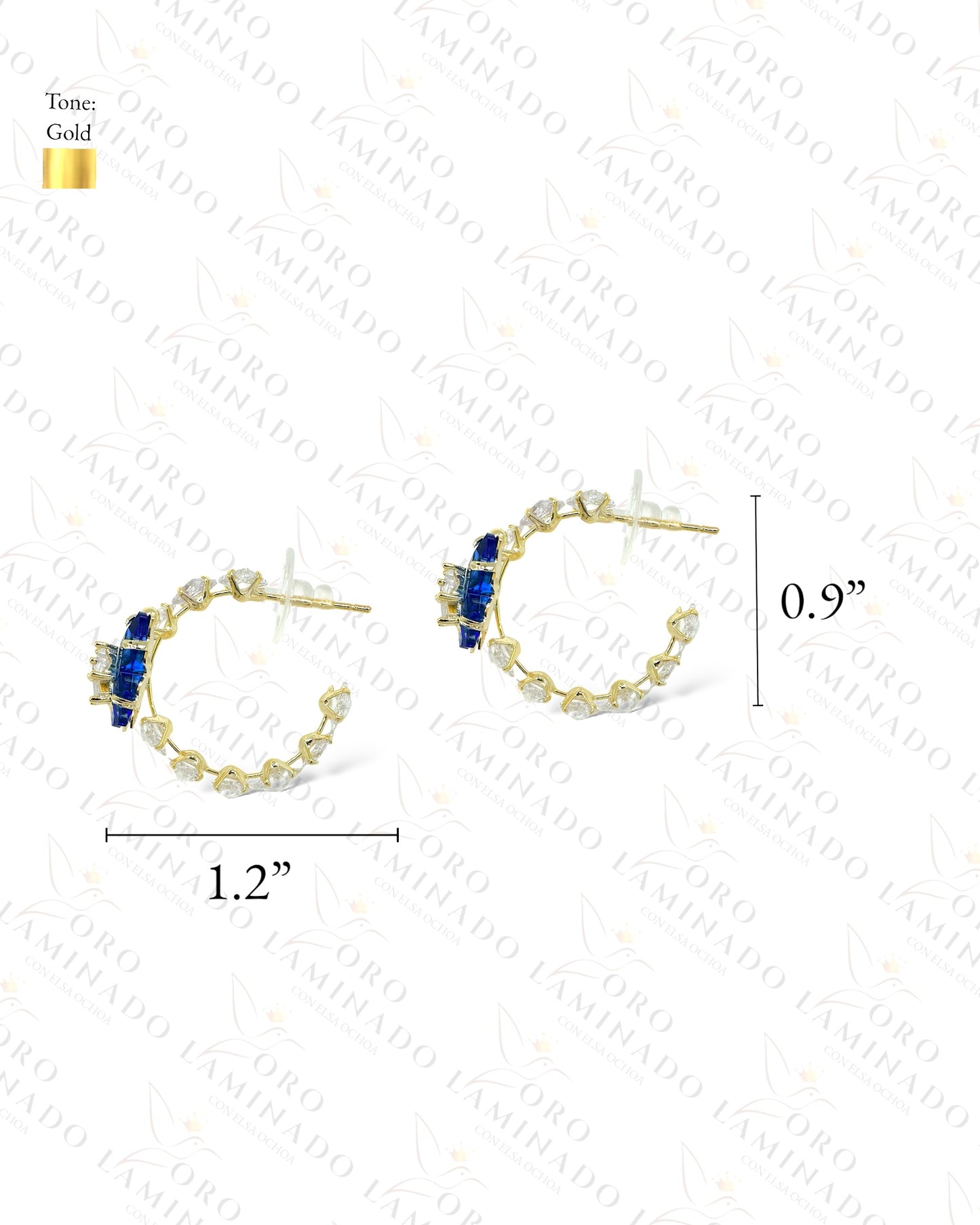 High Quality Blue Butterfly Earrings B177