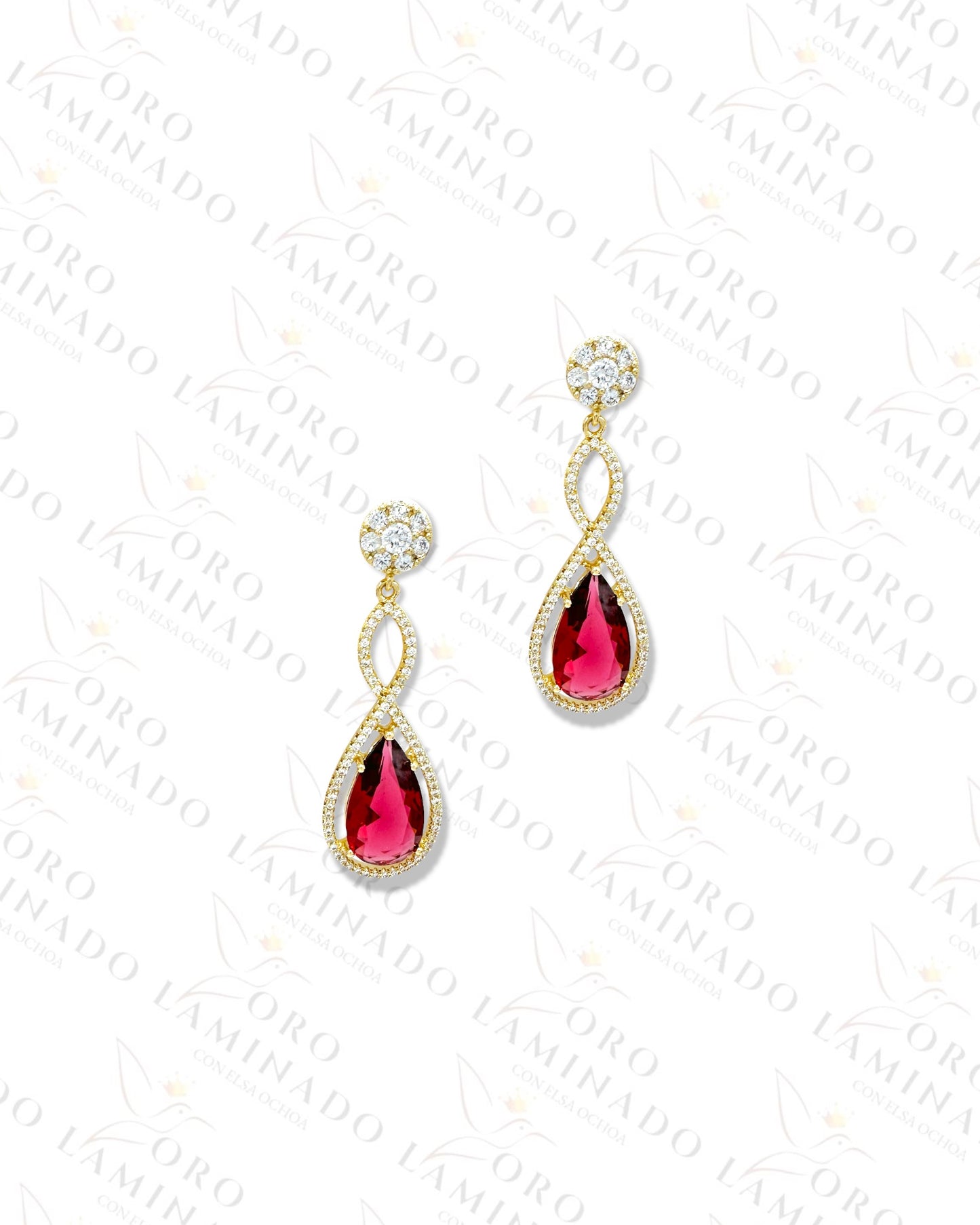 High Quality Red Earrings G236