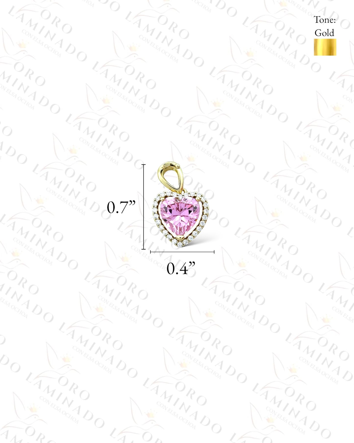 High Quality Small Light Pink Heart Pendant C84