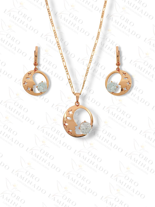 Gold Filled Moon set G303