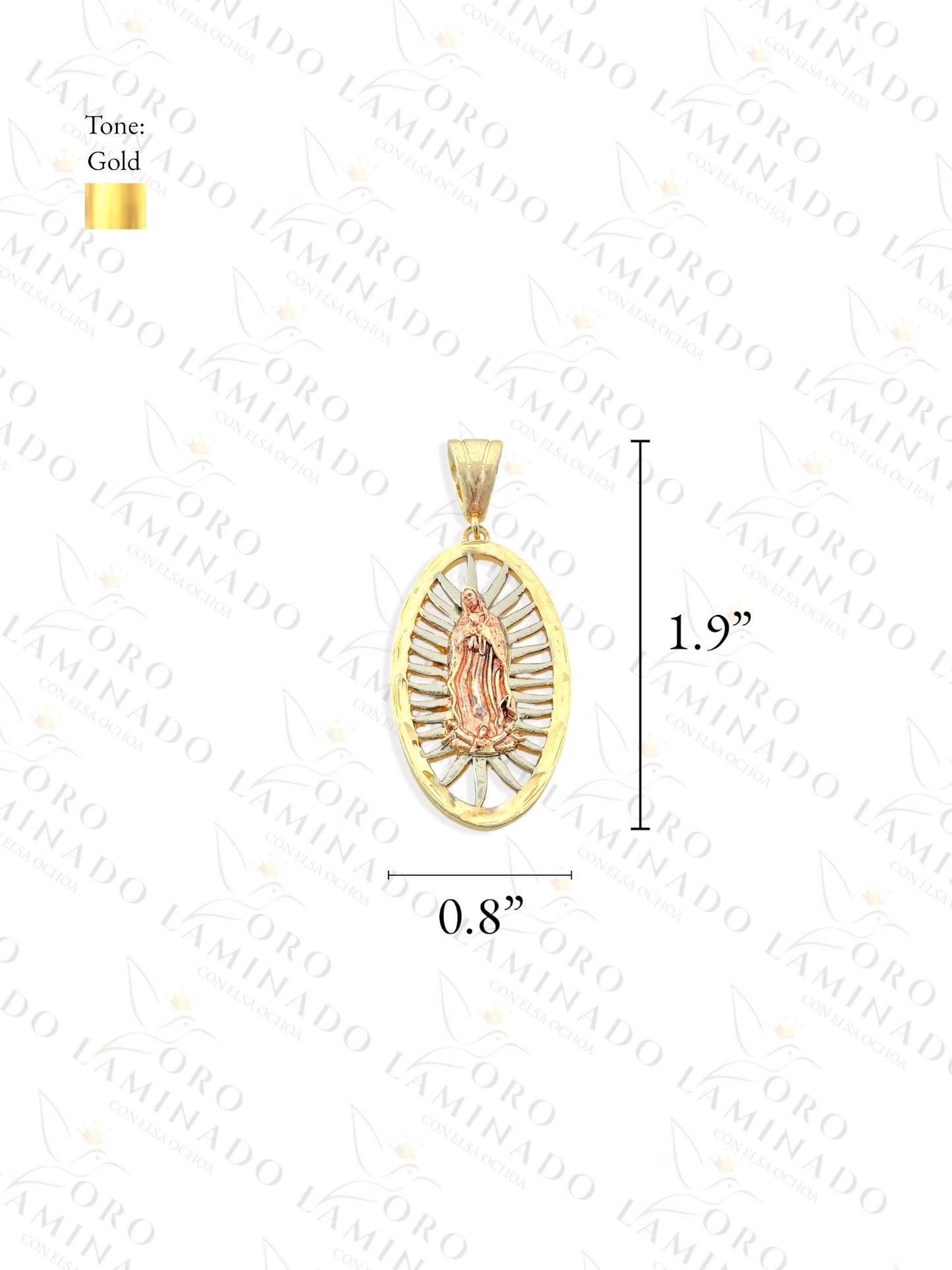 Three Tones Virgin Mary Pendant R155