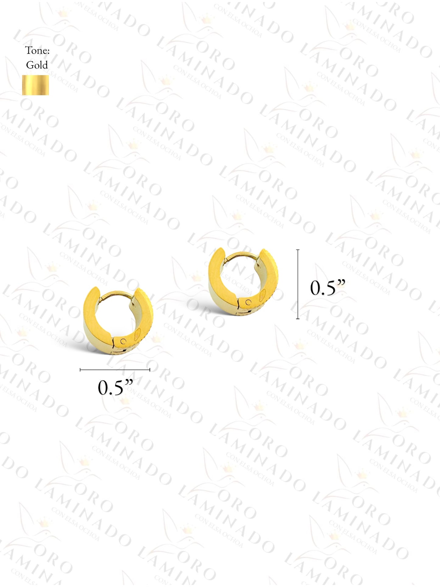 Stainless Steel Small Hoop Earrings for Men R464