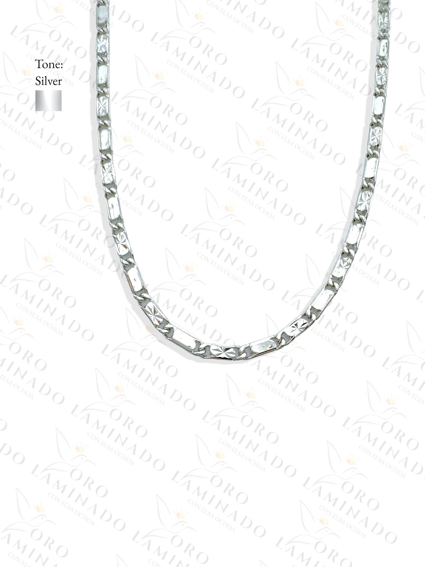 High Quality Silver Mirror/Flor Valentino Chains Pack of 6 Size 18" 4mm G126