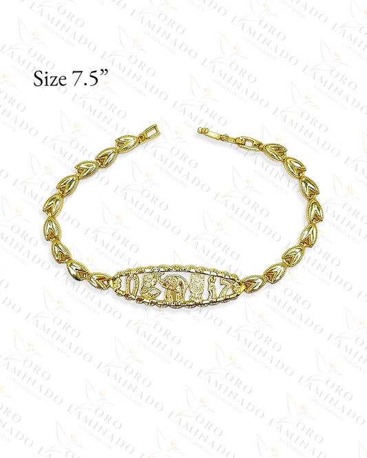 High Quality Seven Power Plaque Bracelet Y132