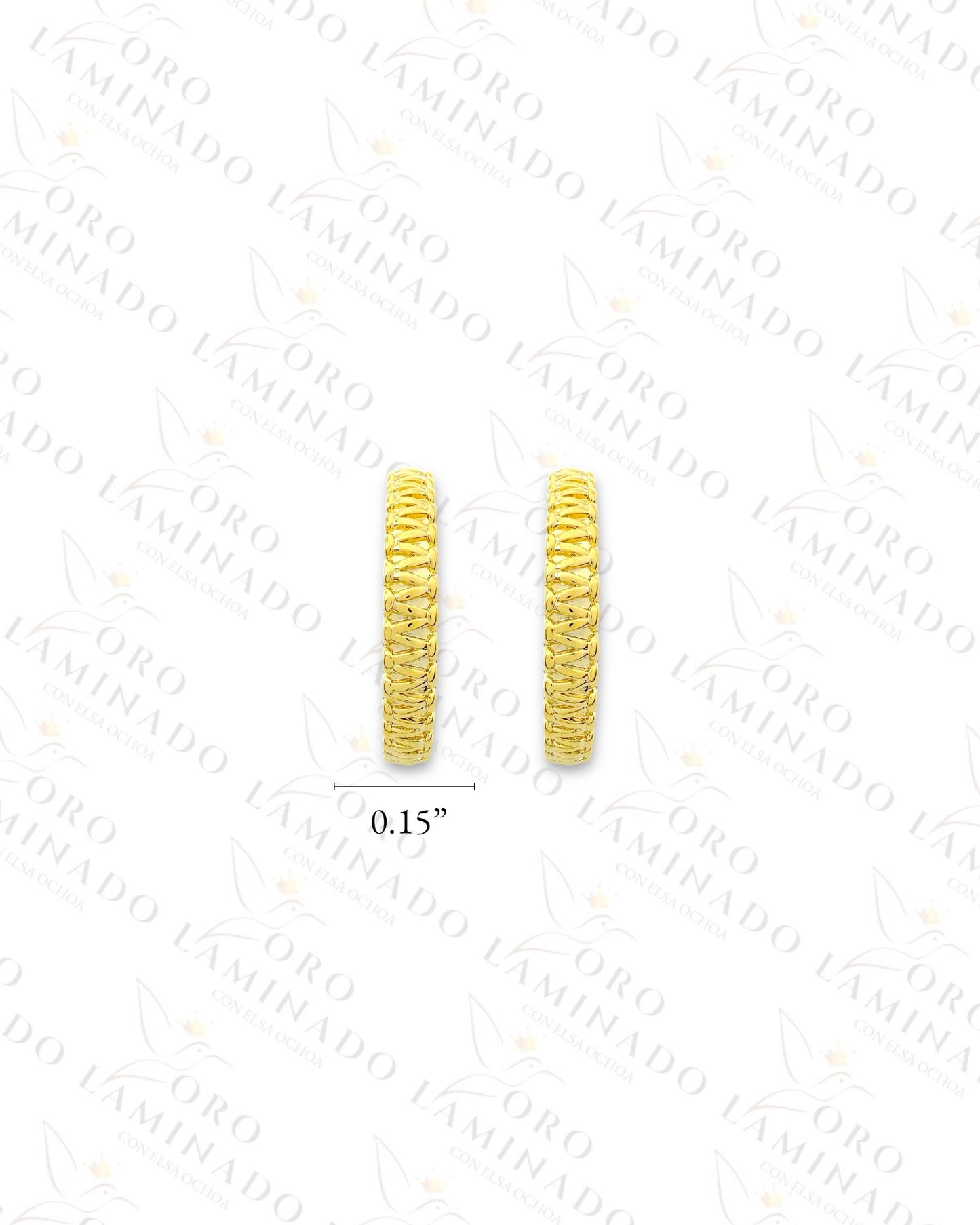 High Quality C-Shape Earrings (Gold Filled) C263