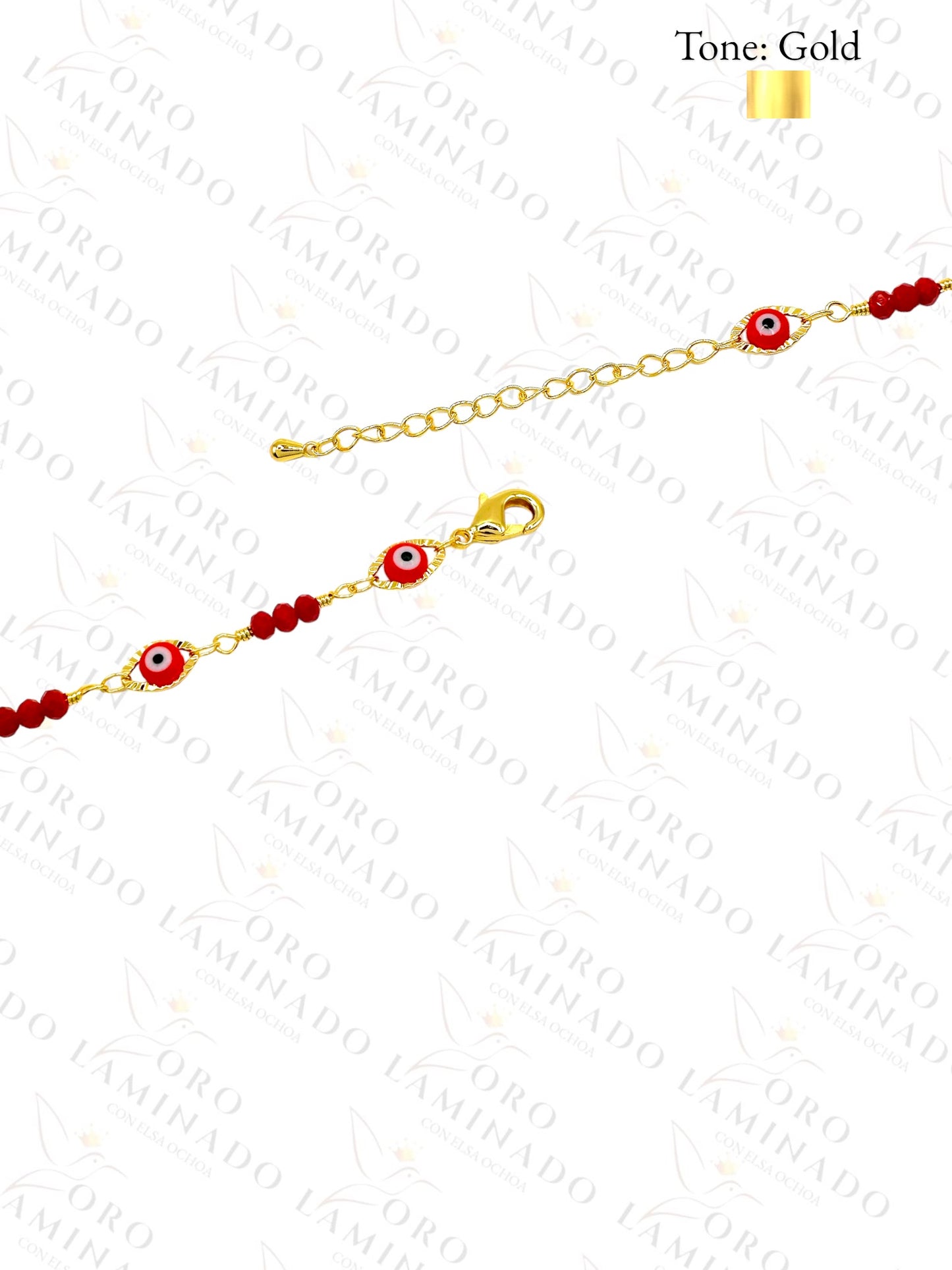 Red Evil Eye Anklet (Pack of 6) B362