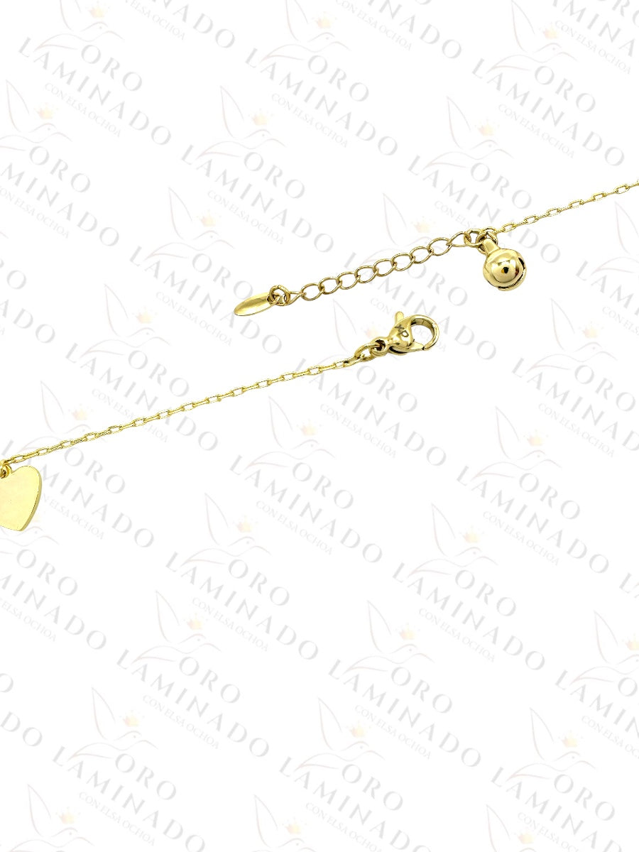 High Quality Gold Hearts Anklet (Pack of 3) G348