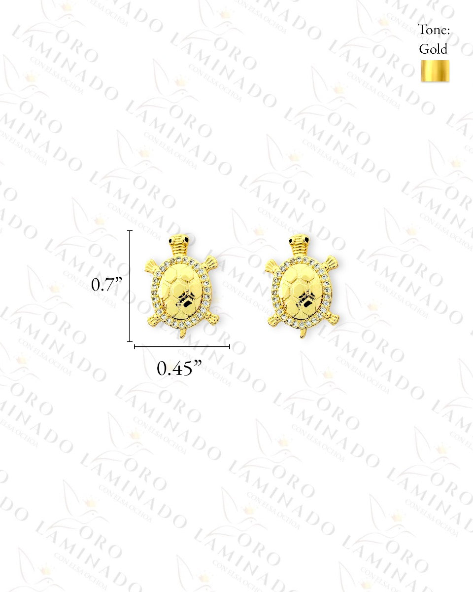 Gold Turtle Earrings (Gold Filled) R7