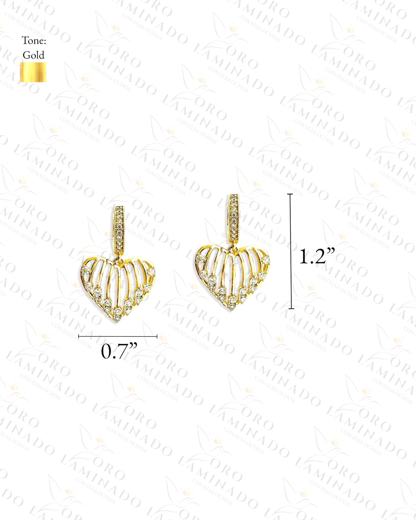 High Quality Heart Earrings C379