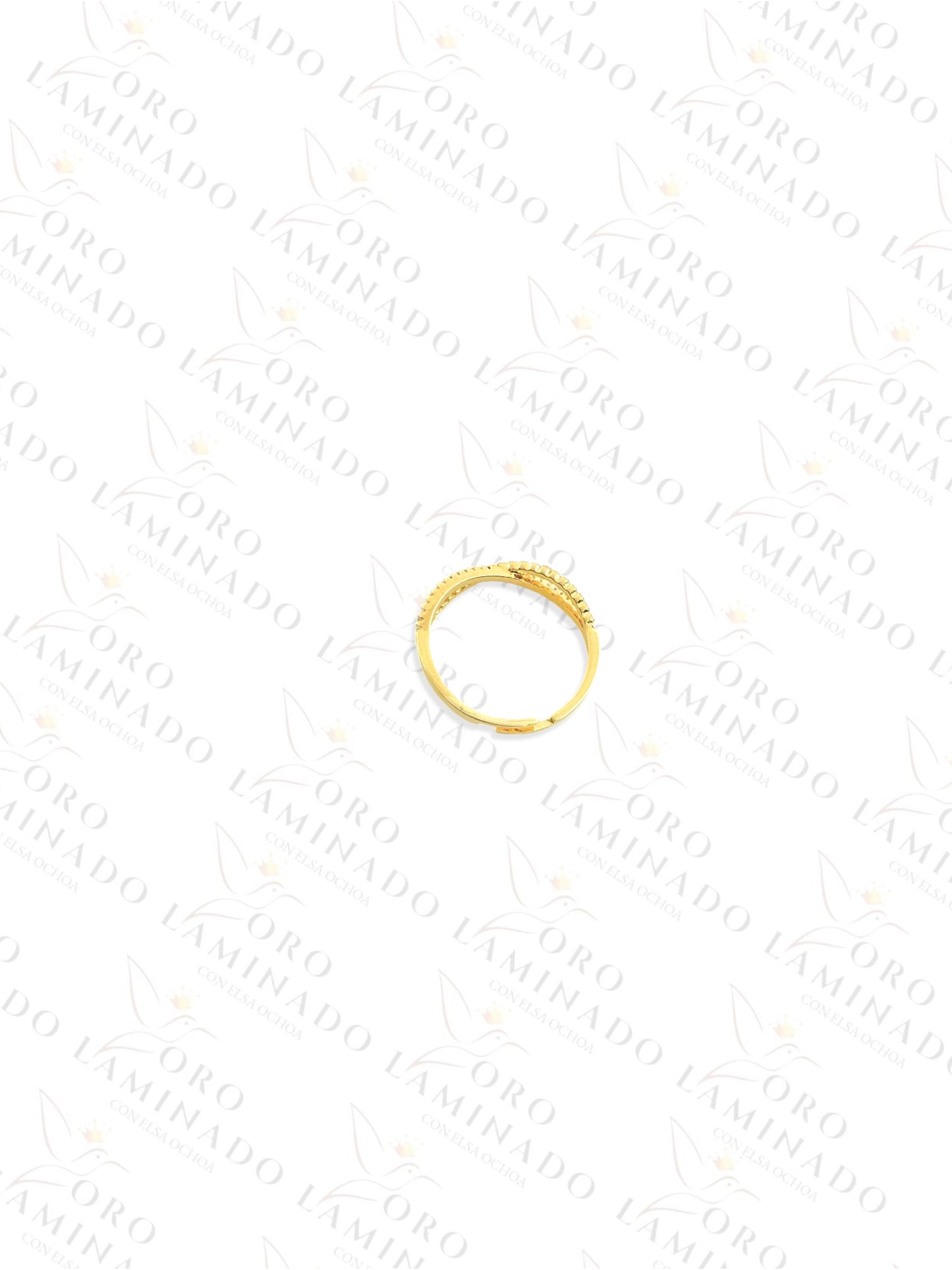 Gold Filled Intertwined Pearl Adjustable Ring B184