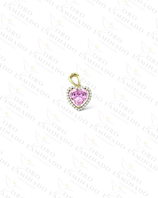 High Quality Small Light Pink Heart Pendant C84