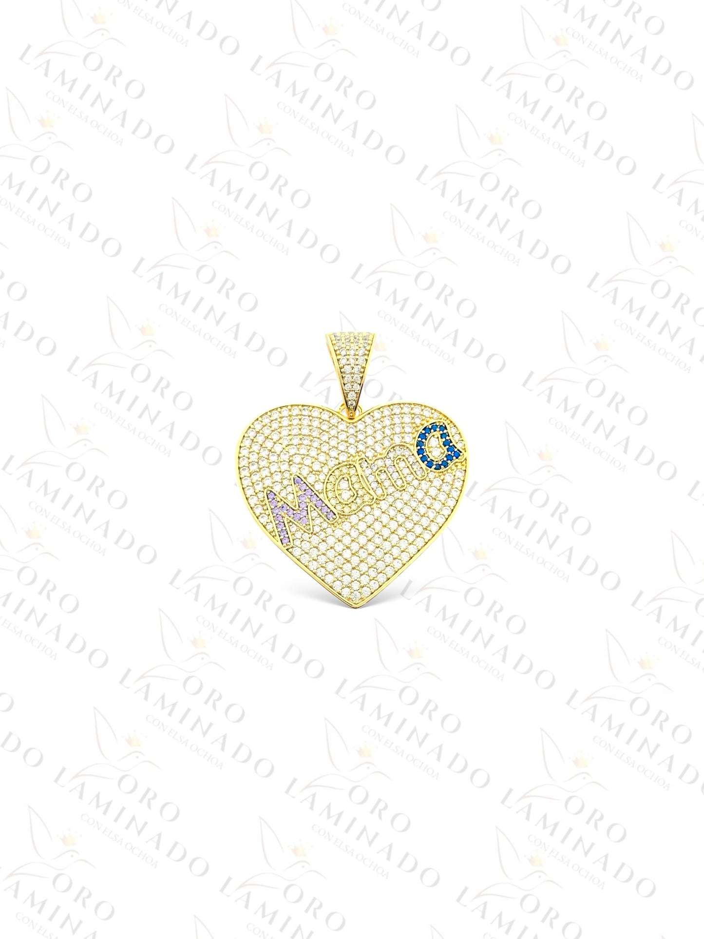 Gold Filled Heart "Mama" Pendant Y314