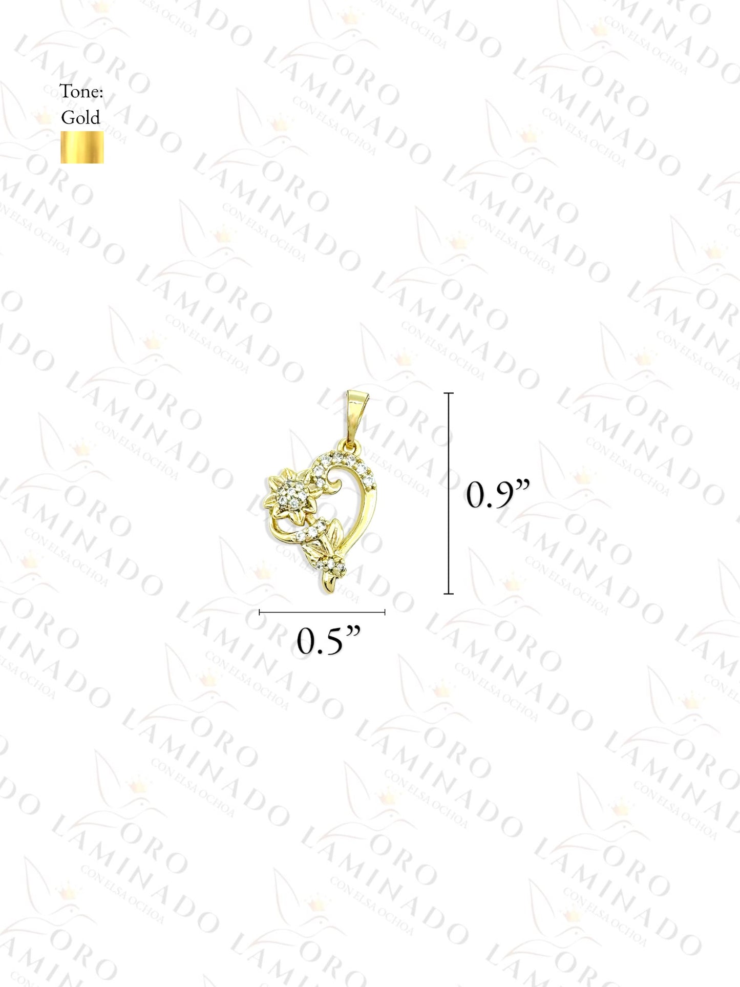 High Quality Heart with Flower Set G438