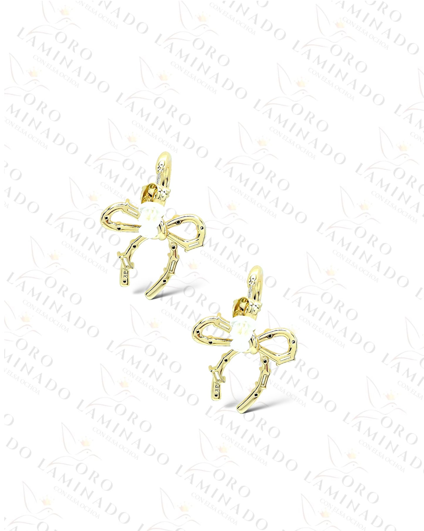 High Quality Golden Bow Earrings G407