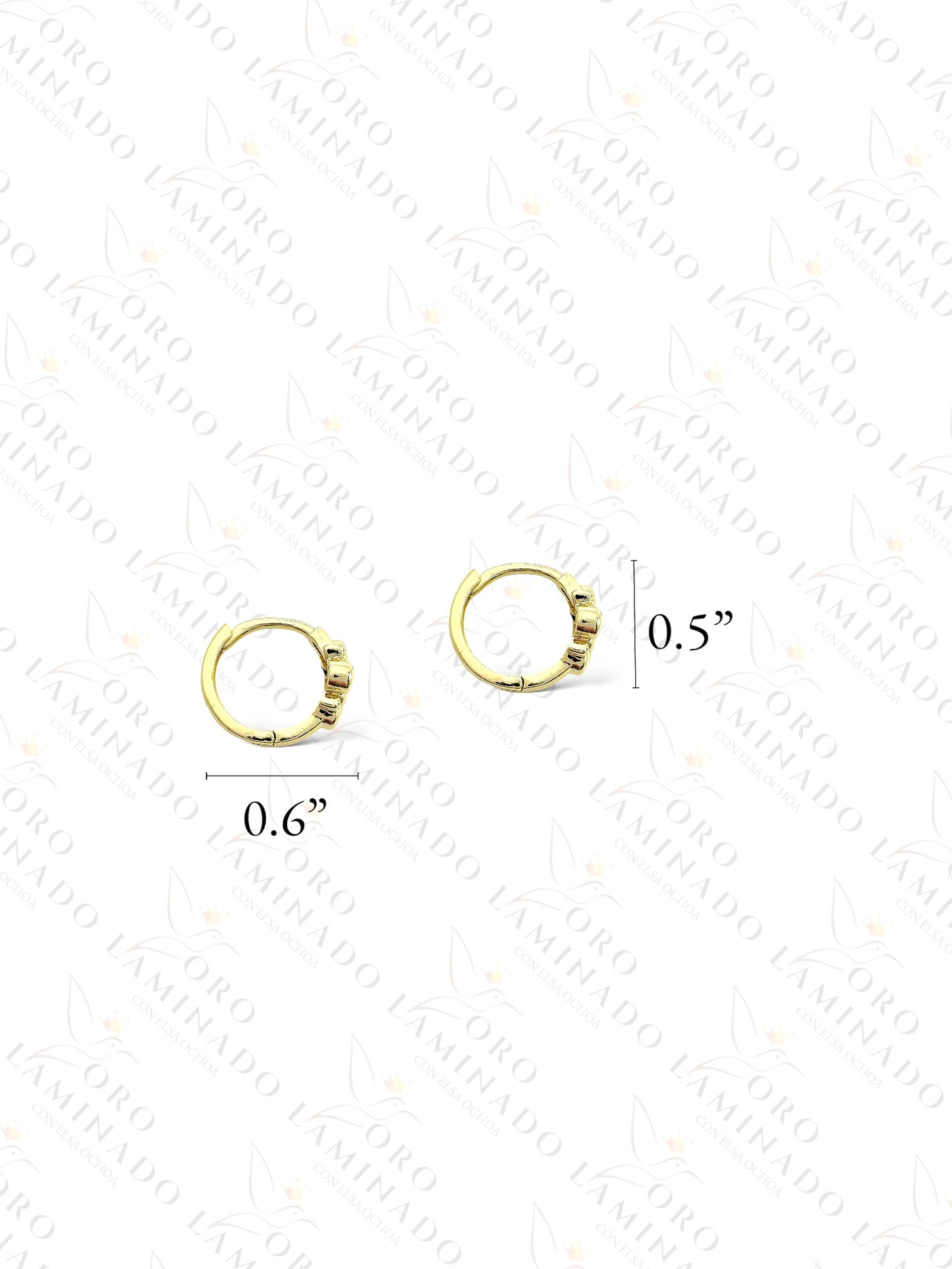 High Quality Small Flower Hoop Earrings G289