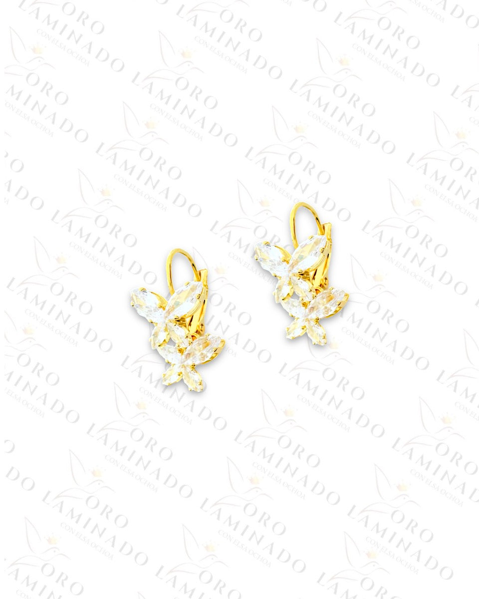 High Quality Crystal Butterflies Earrings R371