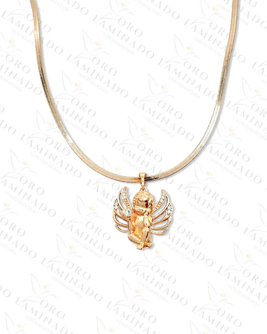 High Quality Rose Gold Angel Choker Necklace  R94