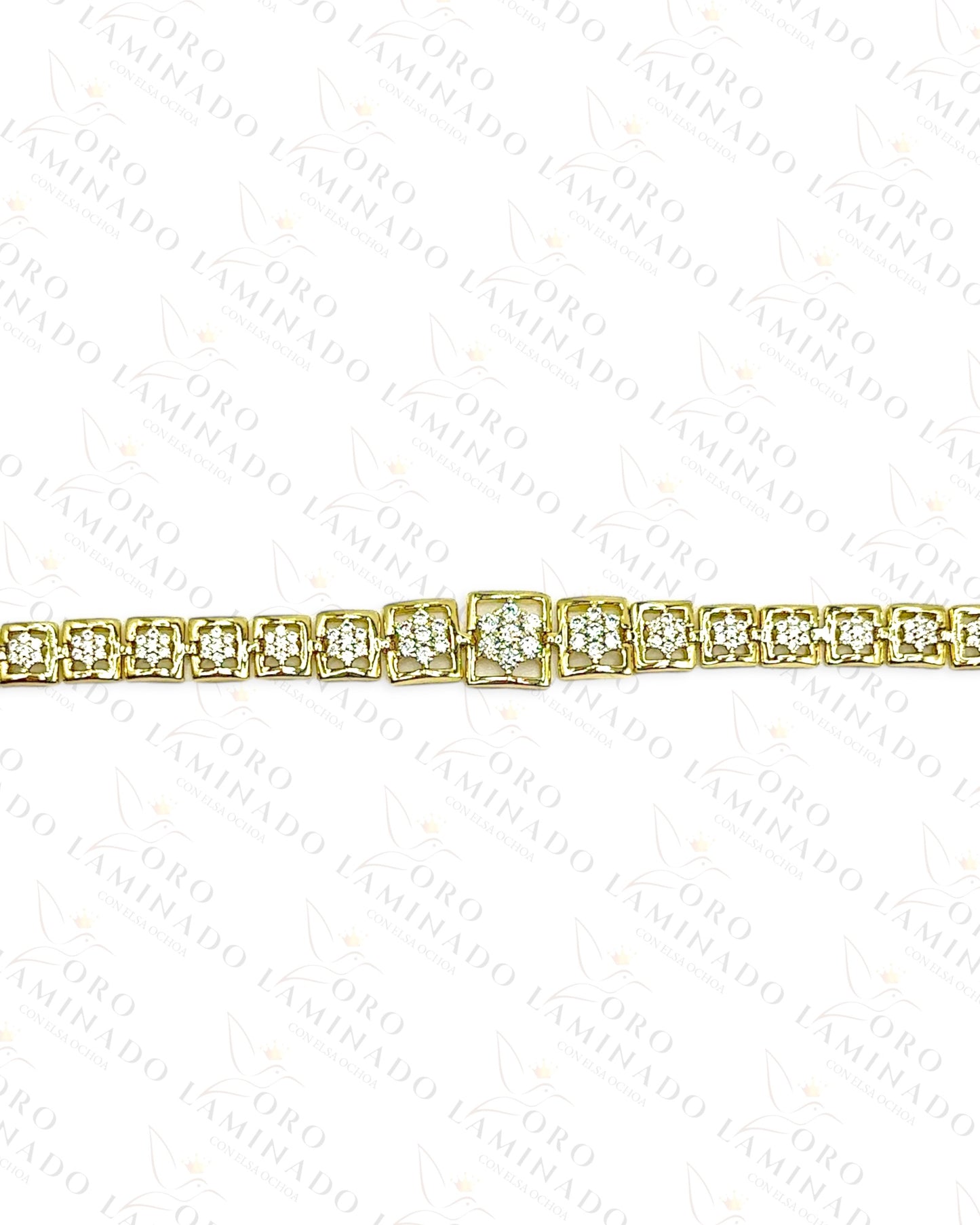 High Quality Square Diamond Bracelet R122