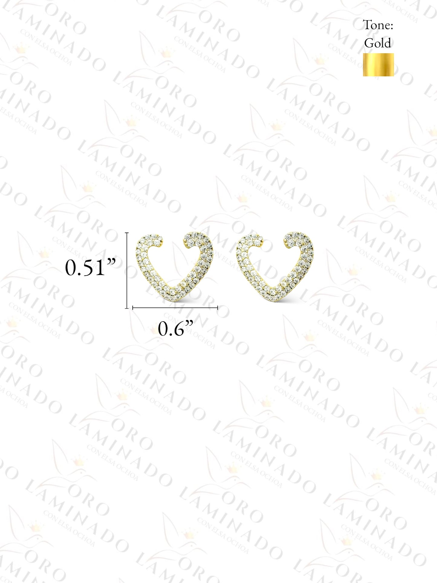 High Quality Sparkly Heart Earrings G216