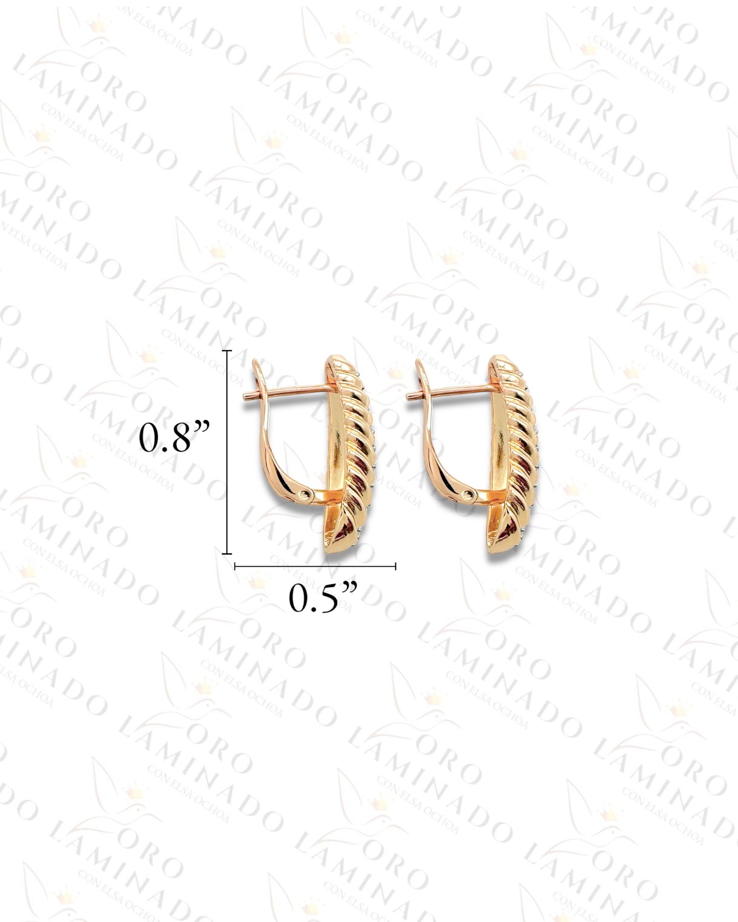 High Quality Rose Gold Hoop Earrings G214