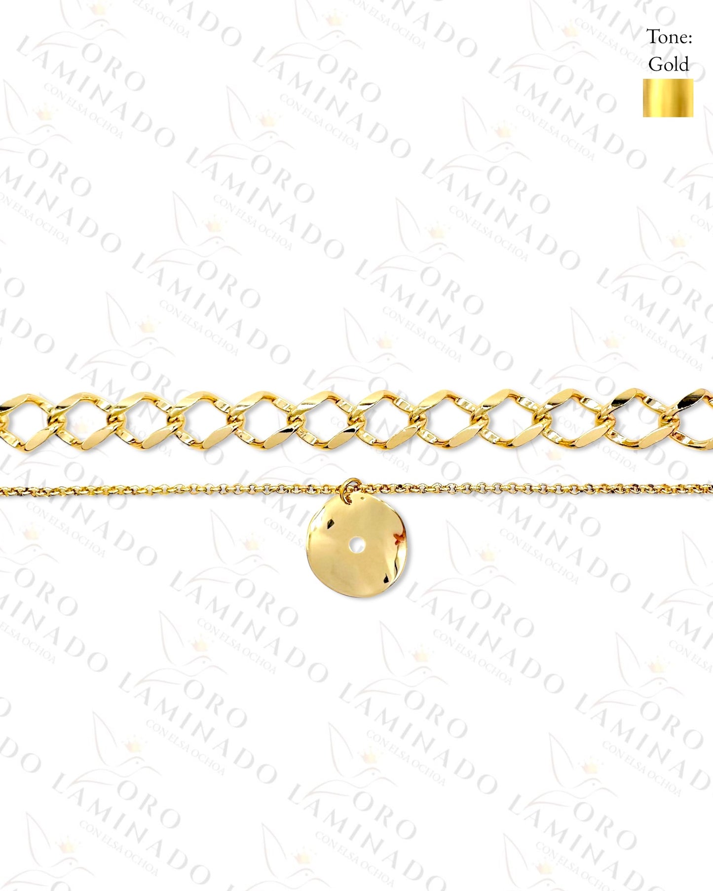 High Quality Double Chain Necklace (Gold Filled) R470