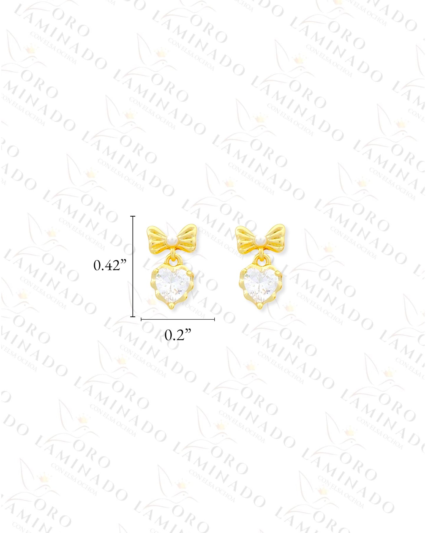 High Quality Petite Crystal Heart Set (Gold Filled) G185